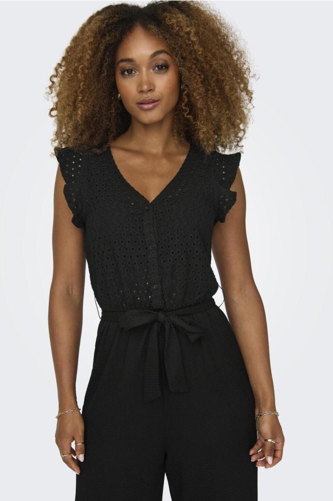 ONLELISA S/L V-NECK JUMPSUIT JRS 15320004 Black